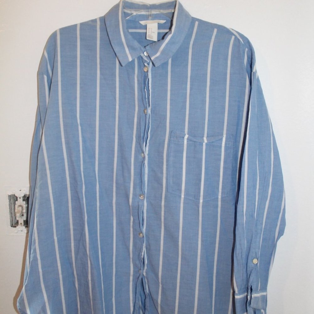Button Down Blue Blouse